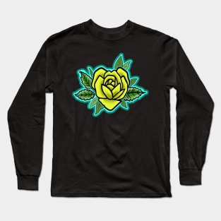 yellow heart shaped rose Long Sleeve T-Shirt